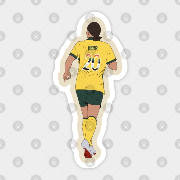 Sam Kerr Matlidas Women's Football Sticker by Hevding